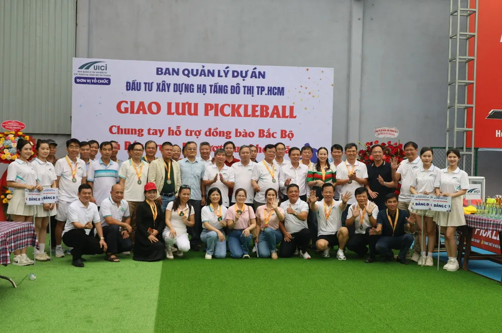 Ban hạ tầng đô thị TP.HCM tổ chức giải Pickleball để quyên góp cho đồng bào bị ảnh hưởng do bão
