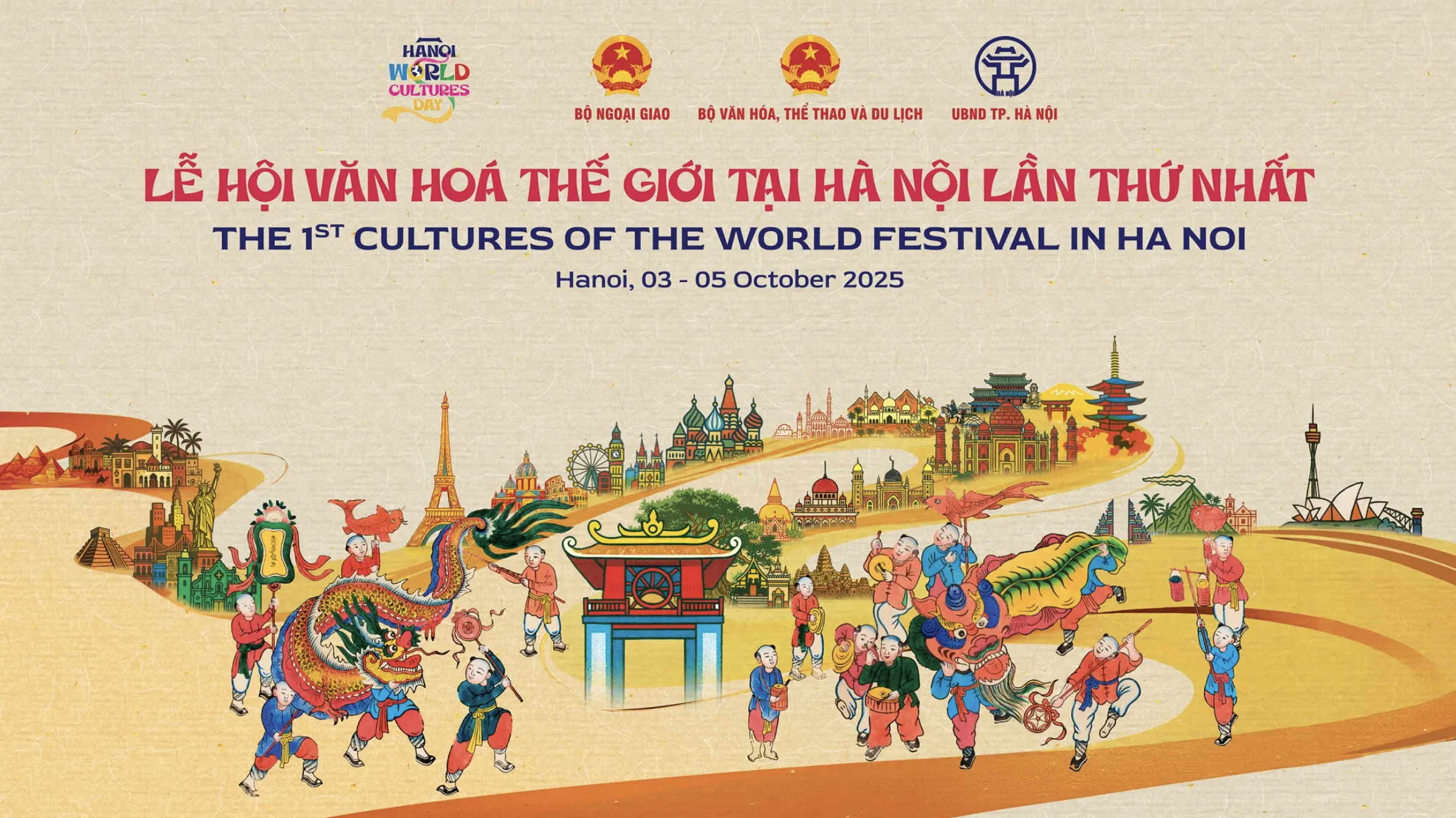 Tái hiện hồn cốt Hà Nội tại lễ hội văn hóa thế giới lần thứ nhất - Ảnh 1.