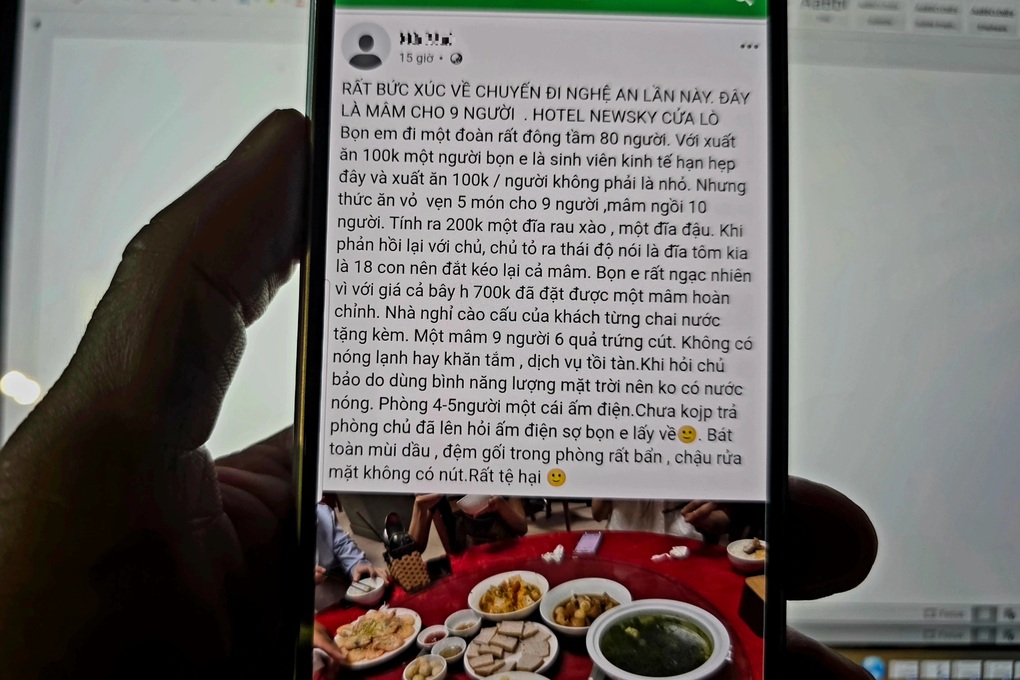 Thực hư nhóm sinh viên tố bị chặt chém, mâm cơm lèo tèo ở Cửa Lò - 1