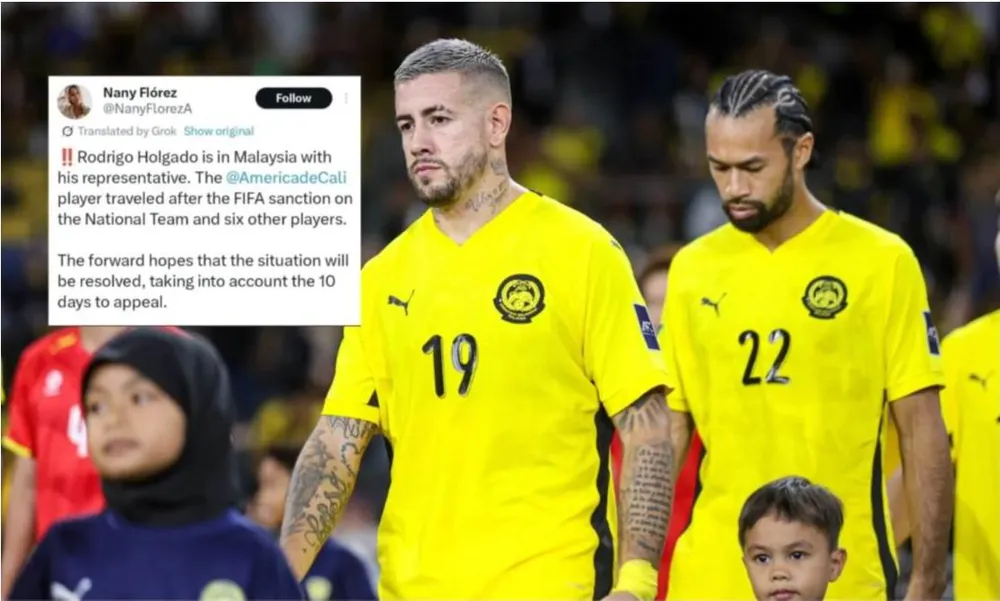 Rodrigo Holgado (19) đang đá cho America de Cali đã có mặt tại Malaysia để hỗ trợ FAM kháng án lên FIFA. Tien- dao- Rodrigo- Holgado-1.jpg