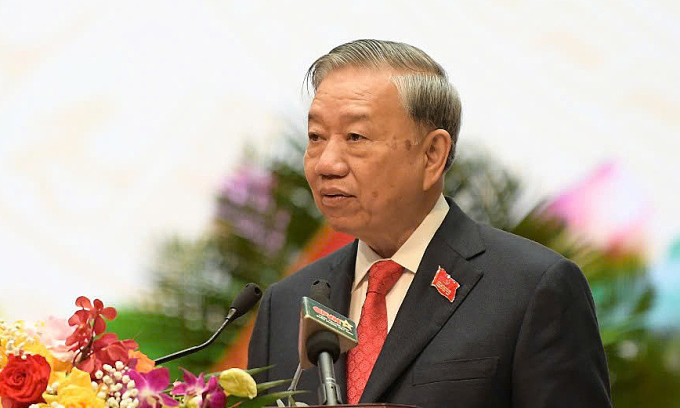 Tổng Bí thư Tô Lâm phát biểu tại Đại hội Đảng bộ Quân đội sáng 30/9. Ảnh: Hoàng Phong