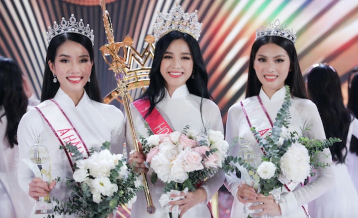 Top 3 Hoa hậu Việt Nam 2020: Người lấy thiếu gia, người an yên bên chồng tiến sĩ - Ảnh 1.