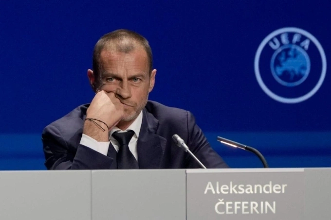 Chủ tịch UEFA, Aleksander Ceferin. Ảnh:Reuters