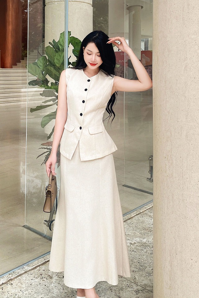 Váy đuôi cá giúp nàng khoe trọn đường cong, tôn nét thanh xuân- Ảnh 2.