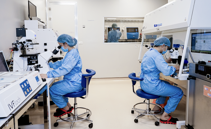 Hệ thống phòng nuôi cấy phôi lab-trong-lab tại IVF Tâm Anh. Ảnh: Thanh Luận