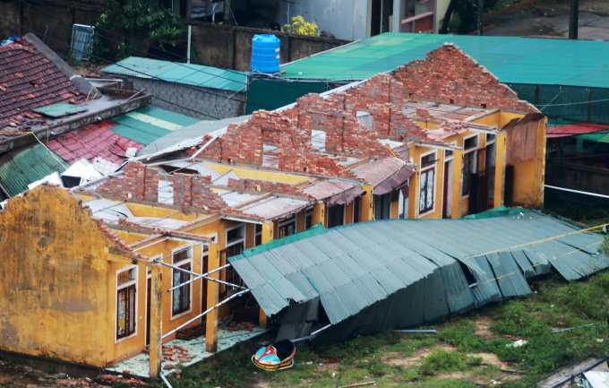 Bão Bualoi gây thiệt hại lớn ở Hà Tĩnh. Ảnh: Đức Hùng