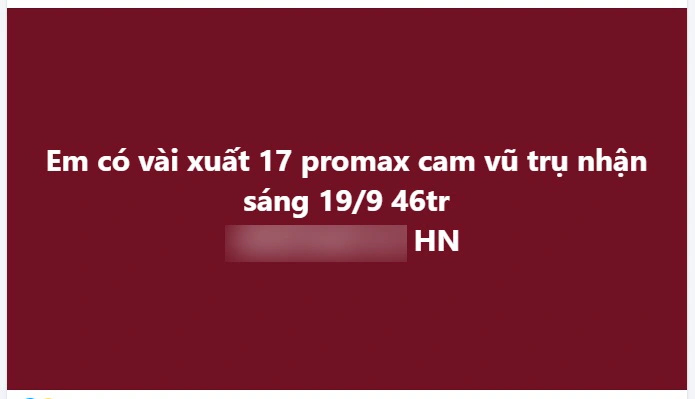 iPhone 17 Pro Max “cháy hàng”, nhiều người Việt đua nhau chi tiền để nhận máy sớm- Ảnh 1. iPhone 17 Pro Max “cháy hàng”, nhiều người Việt đua nhau chi tiền để nhận máy sớm- Ảnh 1.