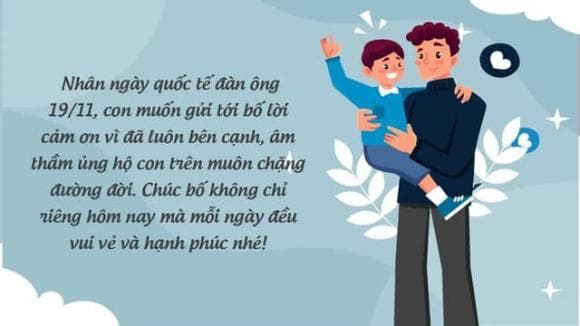 lời chúc ngày quốc tế đàn ông 19/11 4 ngày Quốc tế Đàn ông 19/11, lời chúc ngày quốc tế đàn ông hay và ý nghĩa