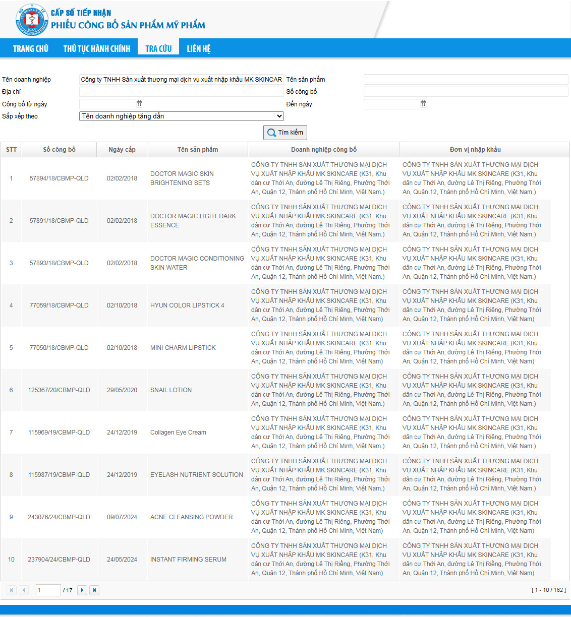 162 sản phẩm mỹ phẩm của Mailisa được cấp phép, 81 phiếu còn hiệu lực- Ảnh 1.