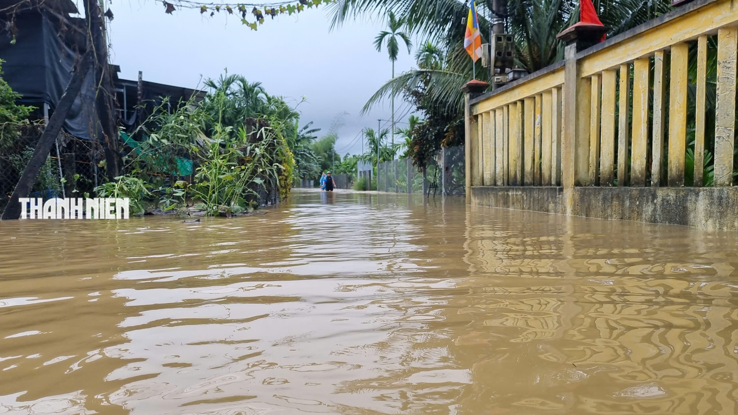 Nước lũ bao vây nhiều khu dân cư ở Quảng Ngãi- Ảnh 9.