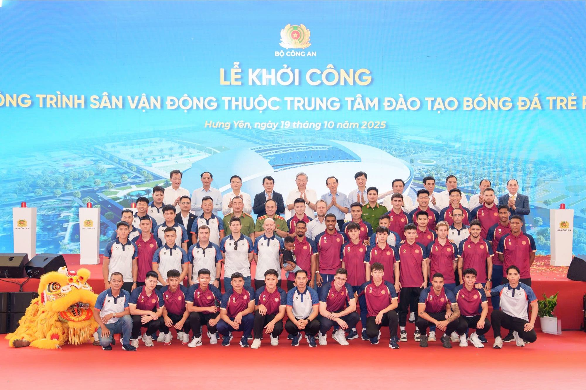 Tổng Bí thư Tô Lâm dự lễ khởi công xây dựng sân vận động PVF 60.000 chỗ ngồi- Ảnh 3.