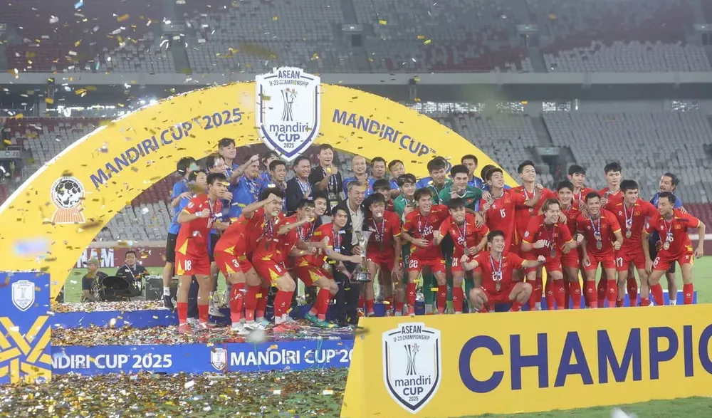 Đội tuyển U-23 Việt Nam đặt chỉ tiêu vào chung kết và giành vàng SEA Games 33. Ảnh: CCT. the-thao-viet-nam-chay-nuoc-rut-cho-sea-games-33 (6).jpg