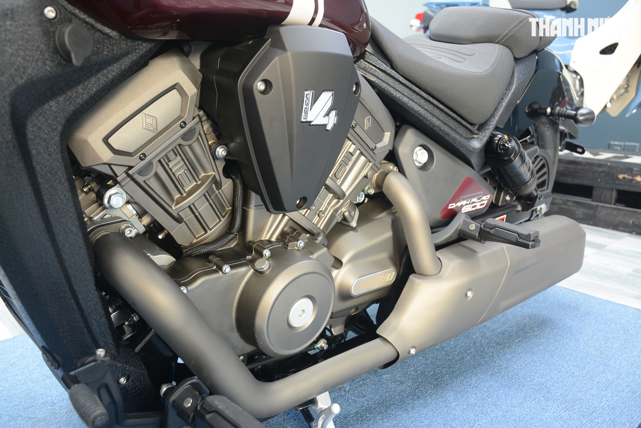 Mô tô đậm chất chơi Benda Dark Flag 500 Commander về Việt Nam, trang bị phuộc hơi - Ảnh 8.