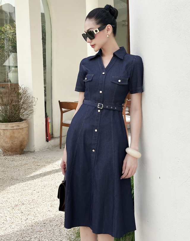 Khai mở nét thanh lịch, quyến rũ đầy ấn tượng cùng váy midi trong tiết thu 3 Khai mở nét thanh lịch, quyến rũ đầy ấn tượng cùng váy midi mùa thu(.) - Ảnh 3.