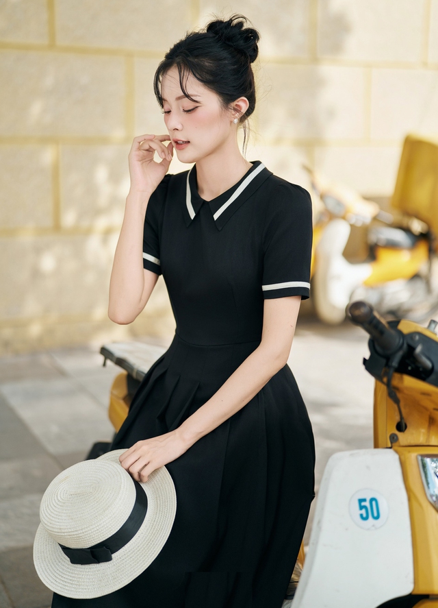 Khai mở nét thanh lịch, quyến rũ đầy ấn tượng cùng váy midi trong tiết thu 5 Khai mở nét thanh lịch, quyến rũ đầy ấn tượng cùng váy midi mùa thu(.) - Ảnh 5.