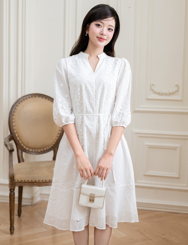 Khai mở nét thanh lịch, quyến rũ đầy ấn tượng cùng váy midi trong tiết thu 8 Khai mở nét thanh lịch, quyến rũ đầy ấn tượng cùng váy midi mùa thu(.) - Ảnh 8.