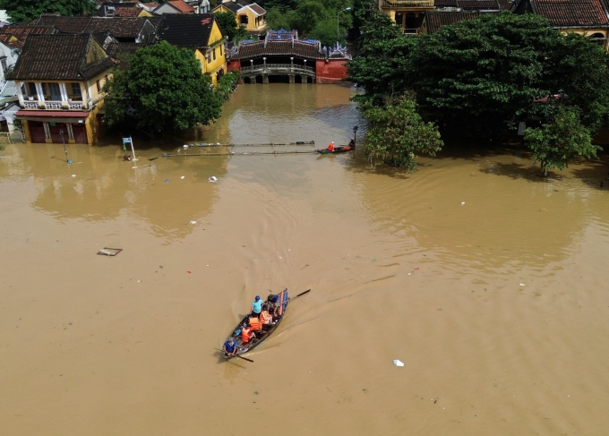 Lũ ở Hội An, Đà Nẵng ngày 31/10. Ảnh: Nguyễn Đông