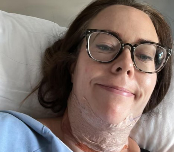 Lucy Argent sau phẫu thuật. Ảnh: Lucy Argent