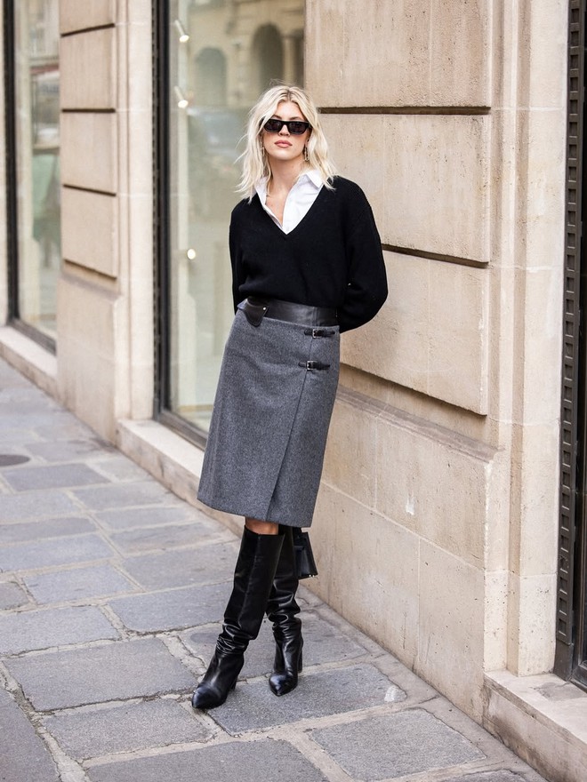 Cách diện áo sơ mi trơn, sơ mi họa tiết đặc sắc hơn thường ngày- Ảnh 9. Cách diện áo sơ mi trơn, sơ mi họa tiết đặc sắc hơn thường ngày- Ảnh 9.