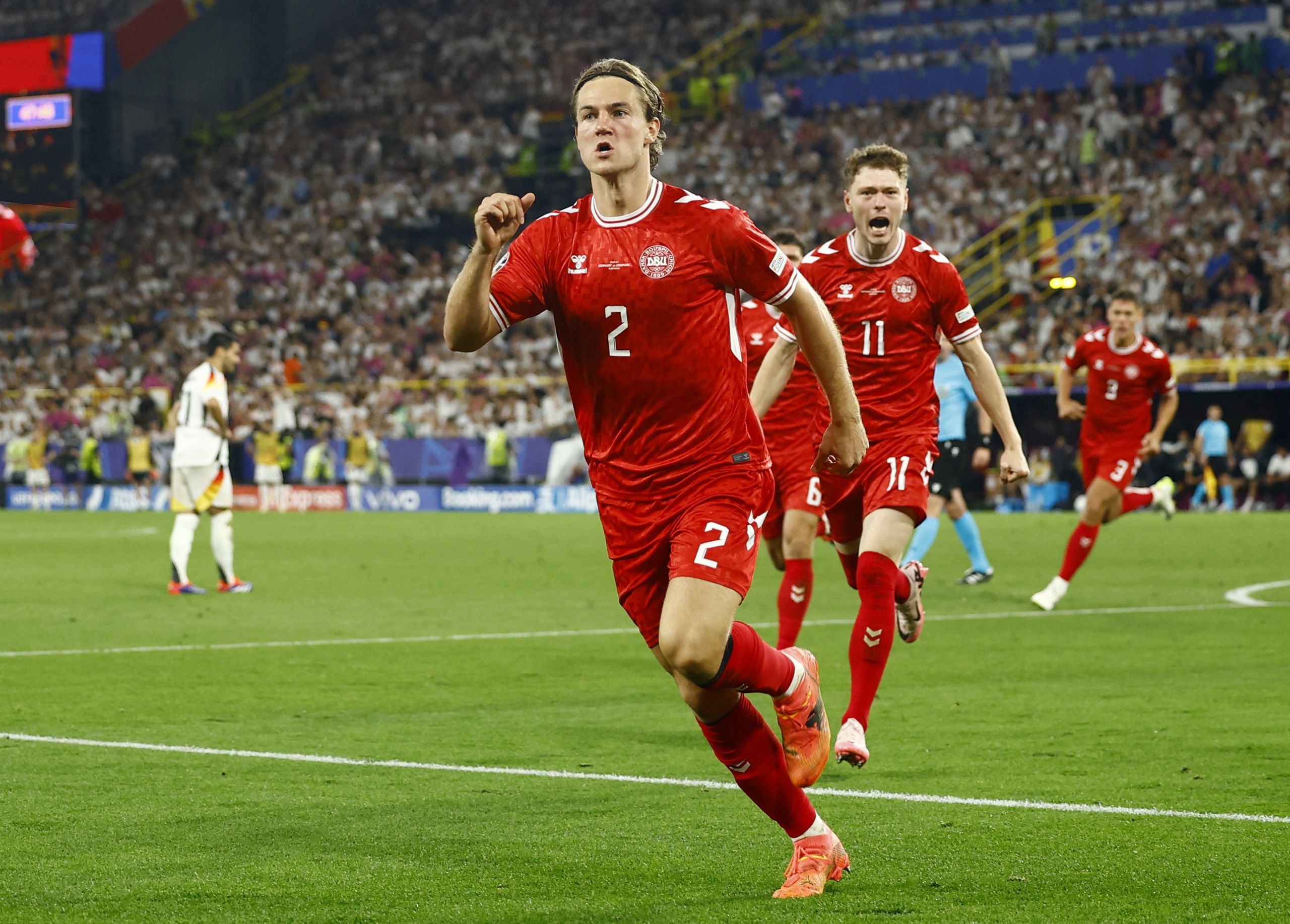 Euro 2024: Thắng kịch tính Đan Mạch, chủ nhà Đức tiến thẳng vào tứ kết- Ảnh 7. Euro 2024: Thắng kịch tính Đan Mạch, chủ nhà Đức tiến thẳng vào tứ kết- Ảnh 7.