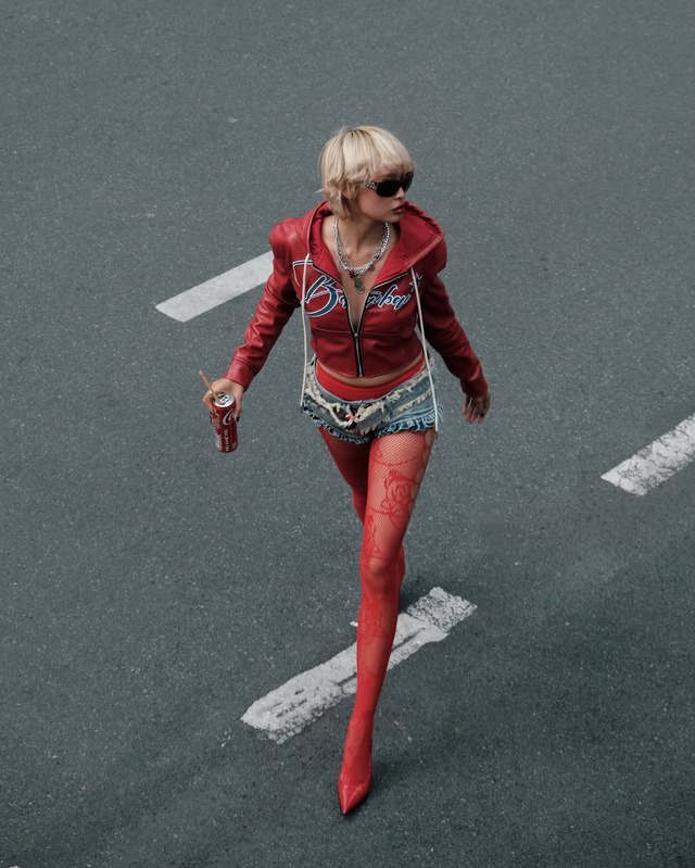 Thể hiện ‘chất’ riêng phá cách với trang phục vải da- Ảnh 6.