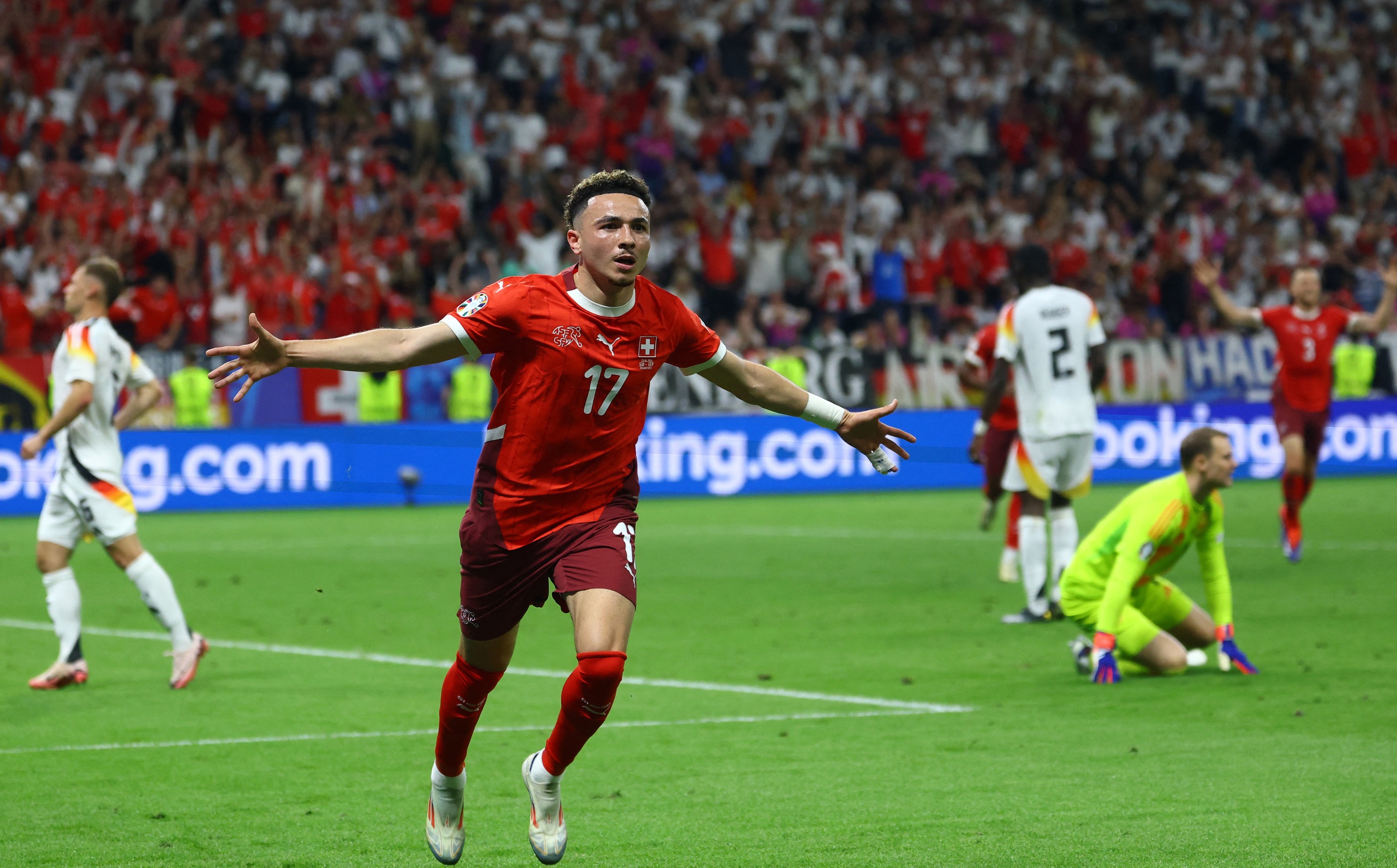 Euro 2024: Siêu dự bị lập công, Đức chật vật cầm hòa Thụy Sĩ- Ảnh 7. Euro 2024: Siêu dự bị lập công, Đức chật vật cầm hòa Thụy Sĩ- Ảnh 7.