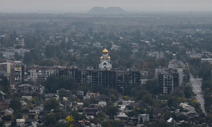 Một khu vực tại thành phố Pokrovsk, tỉnh Donetsk ngày 7/10. Ảnh: Kyiv Independent