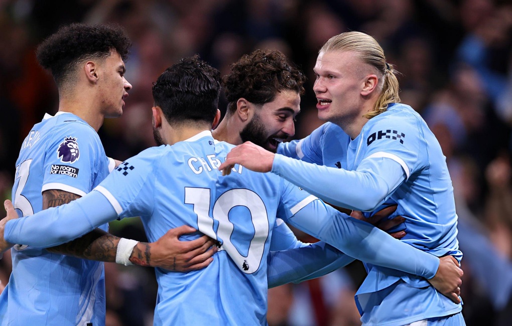 Haaland tỏa sáng, Man City khuất phục Bournemouth và vươn lên nhì bảng - 2