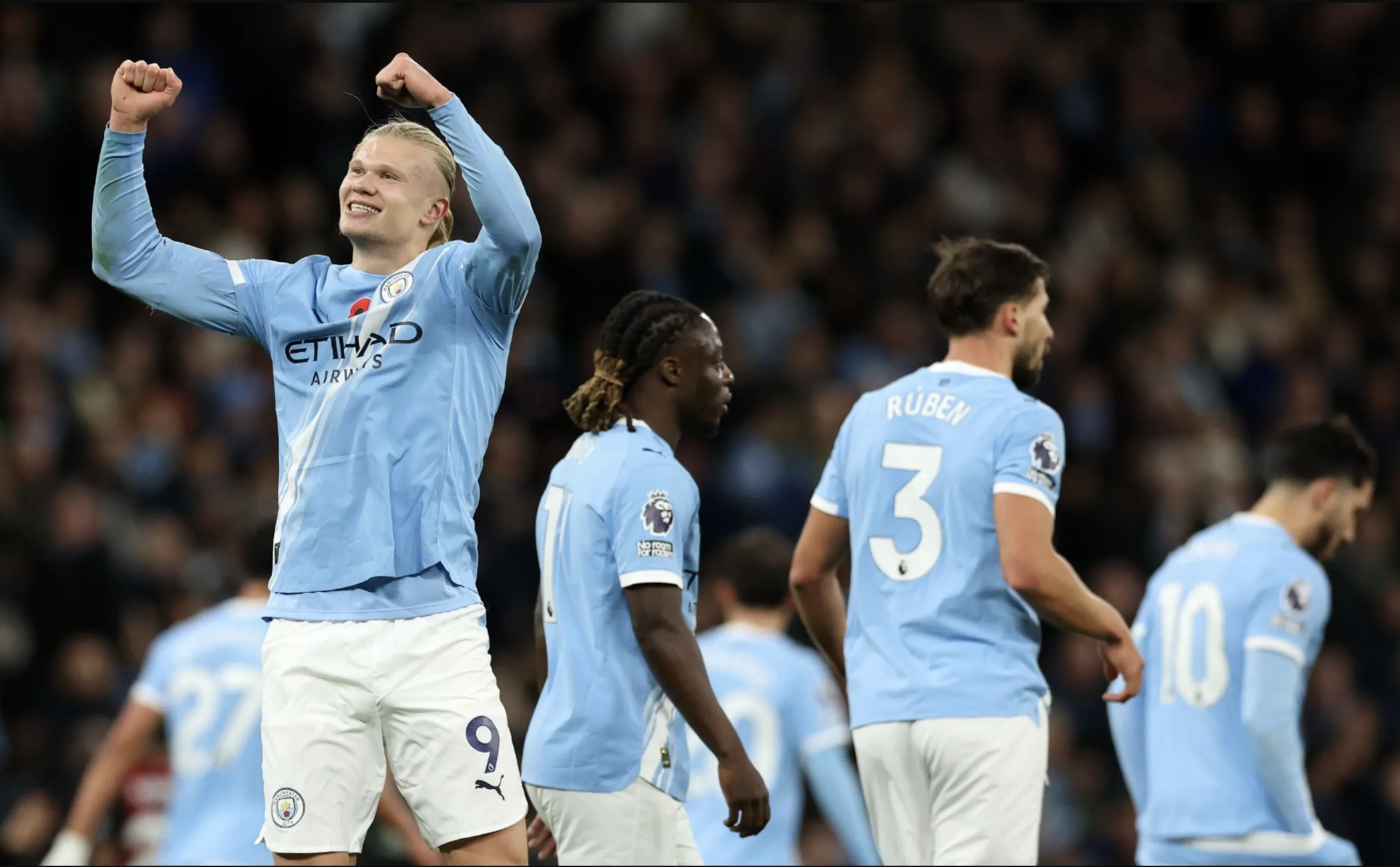 Haaland bùng nổ, Man City lên ngôi nhì Ngoại hạng - Ảnh 7.