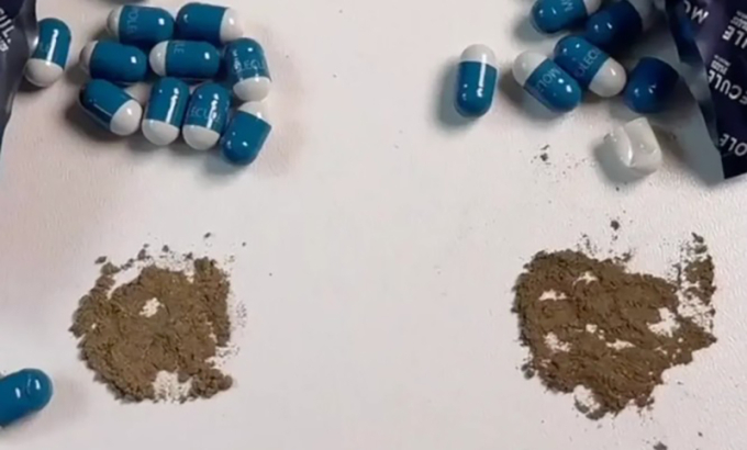 Moleculem chứa sibutramin, chất bị cấm ở nhiều quốc gia như Mỹ, Anh, Trung Quốc... Ảnh: TikTok