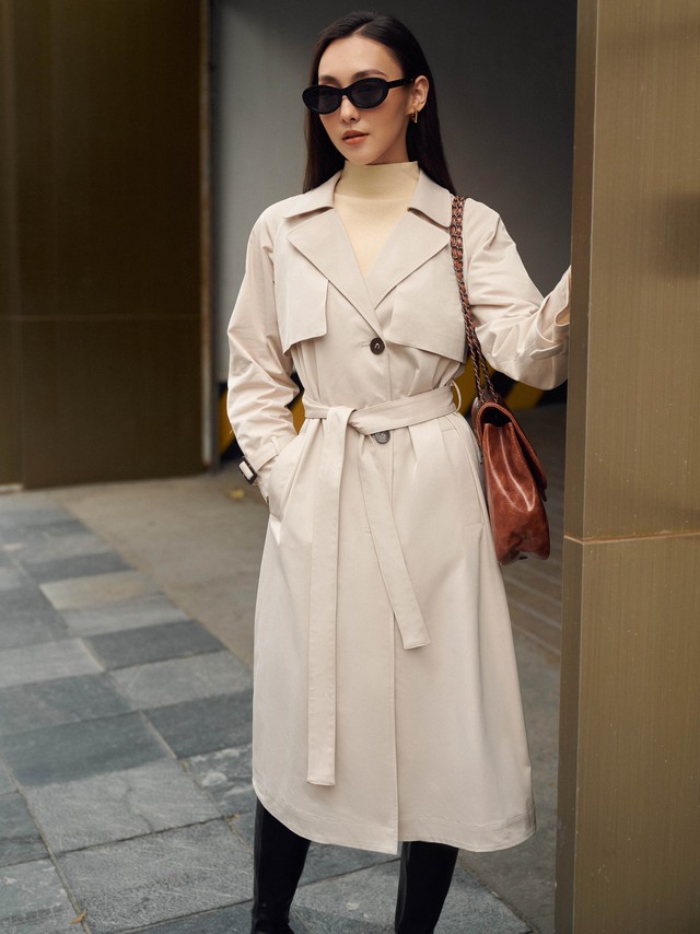 Áo trench coat giúp nàng 'thăng hạng' phong cách ngày thu đông- Ảnh 2.