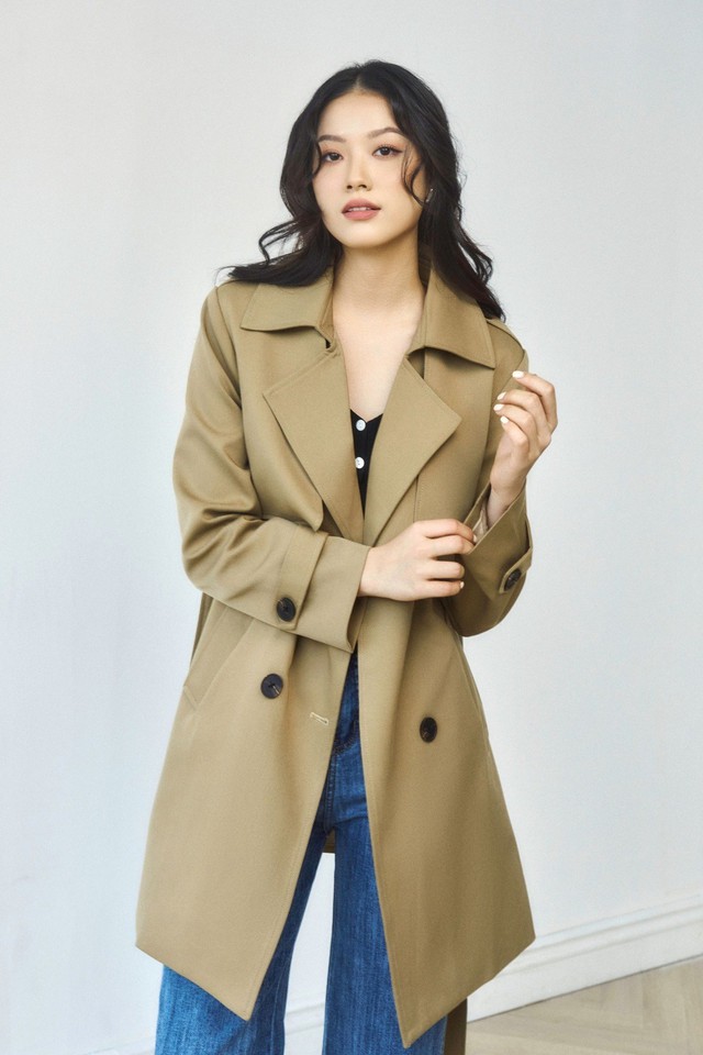 Áo trench coat giúp nàng 'thăng hạng' phong cách ngày thu đông- Ảnh 5.