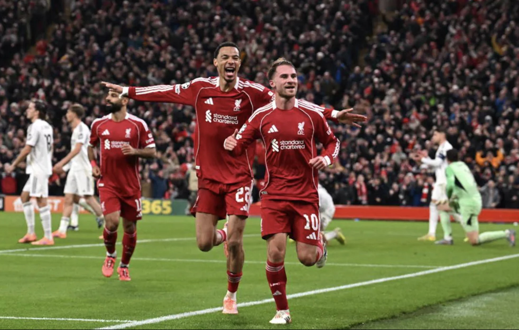 Mac Allister bắn hạ Real Madrid, Liverpool bùng nổ ở Anfield - Ảnh 5.