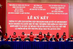 Ký kết Thông tư liên tịch hướng dẫn việc thí điểm VKS khởi kiện vụ án dân sự