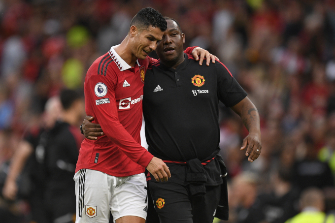 Ronaldo sau trận Ngoại hạng Anh giữa Man Utd và Arsenal trên sân Old Trafford ngày 4/9/ 2022. Ảnh: AFP