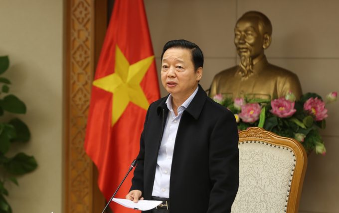 Phó thủ tướng Trần Hồng Hà chỉ đạo ứng phó bão. Ảnh: Báo Chính phủ