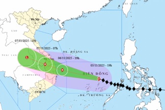 Dự báo các địa phương chịu ảnh hưởng của bão Kalmaegi