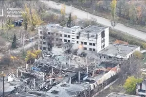 Ảnh chụp màn hình từ đoạn video do tình báo quân đội Ukraine công bố ngày 4-11, được cho là ghi lại các hoạt động tác chiến tại Pokrovsk. Ảnh: HUR/TELEGRAM