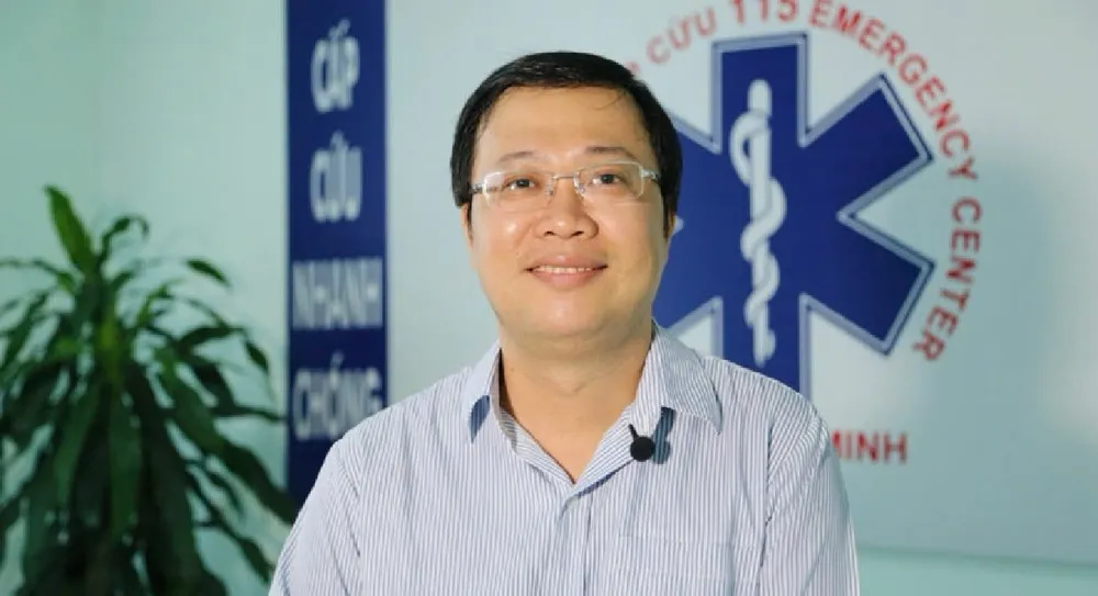 Bác sĩ chuyên khoa 2 Nguyễn Duy Long, Giám đốc Trung tâm Cấp cứu 115 TP.HCM. Ảnh: TẤN LỰC