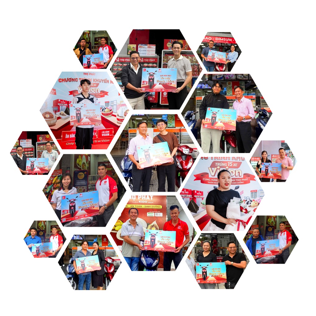 15 khách hàng trúng xe máy từ chương trình “Ăn bánh Thọ Phát, lăn bánh Vision” - 2