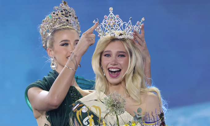 Nhan sắc của tân Hoa hậu Trái đất 3 Natálie trình diễn trong chung kết