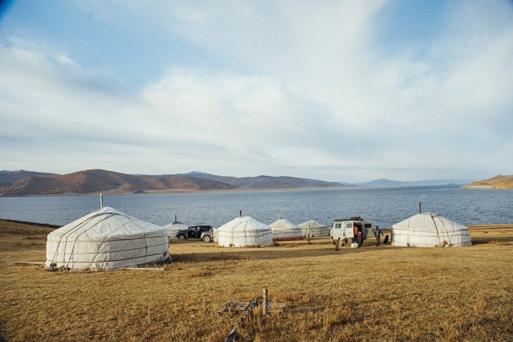 Một khu lều của người dân địa phương, nằm cạnh hồ Terkhiin mà anh Ninh đã ở. Tại đây không có điện cũng không có mạng 