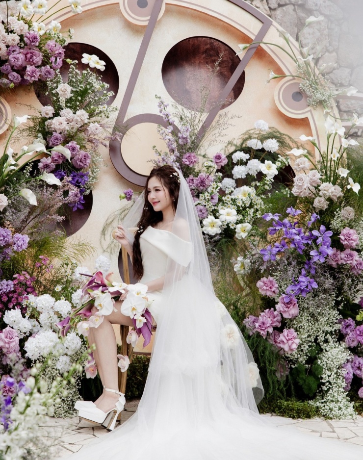 Cô dâu xinh đẹp Ngọc Huyền.