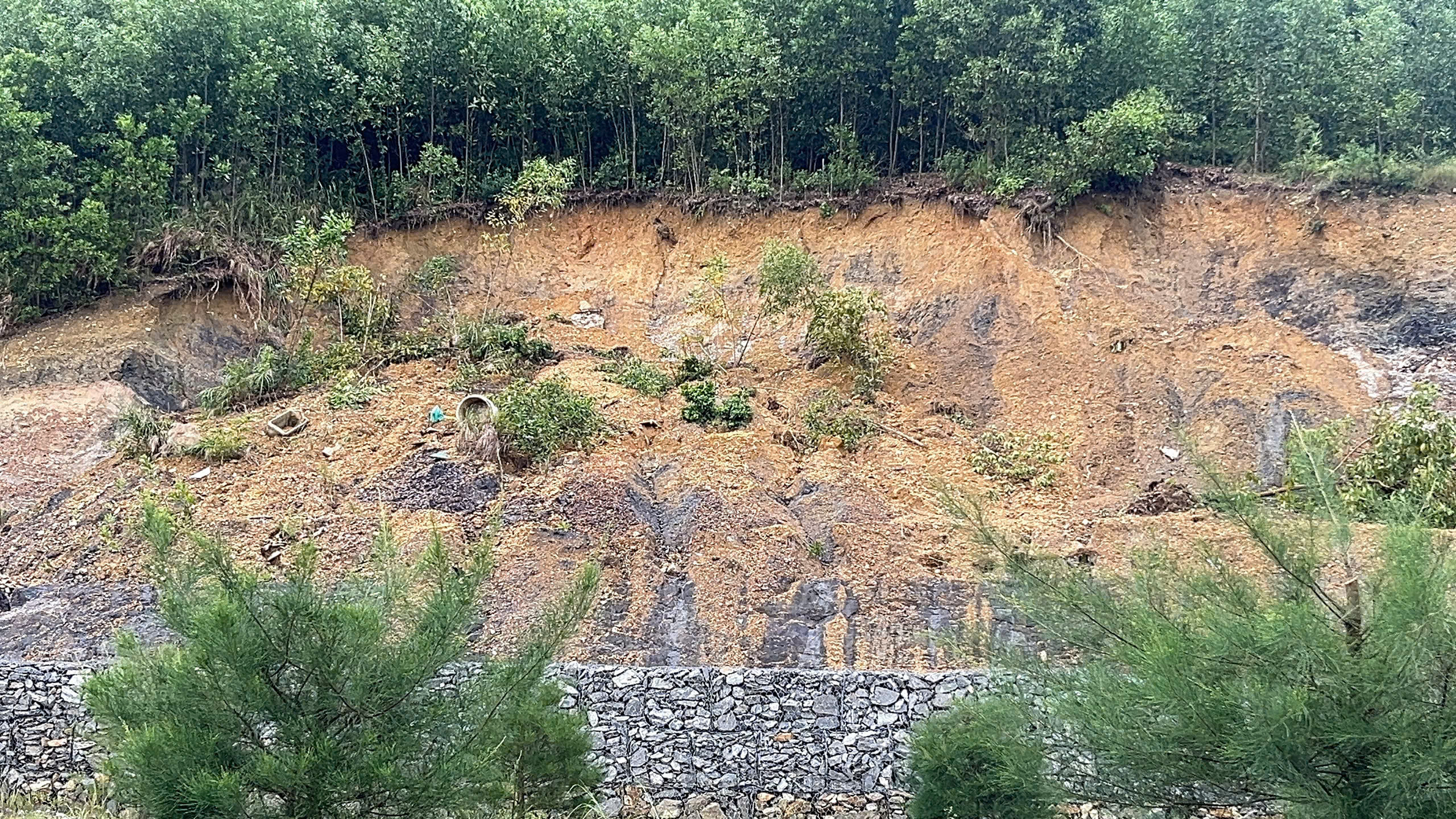 Đường vành đai 1.500 tỉ tại Đà Nẵng tiếp tục sạt lở - Ảnh 2.