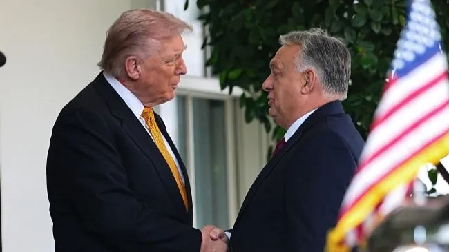 Tổng thống Mỹ Donald Trump đã đón tiếp Thủ tướng Hungary Viktor Orban tại Nhà Trắng ngày 7-11. Ảnh: PAP/EPA