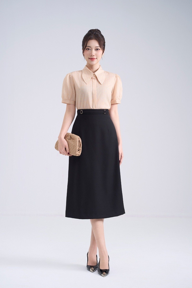 Chân váy midi là sự kết hợp giữa thời trang cổ điển và hiện đại- Ảnh 2.