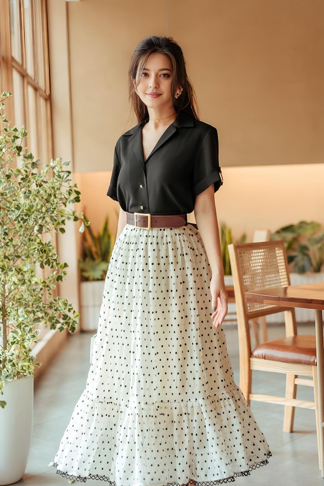 Chân váy midi là sự kết hợp giữa thời trang cổ điển và hiện đại- Ảnh 8.