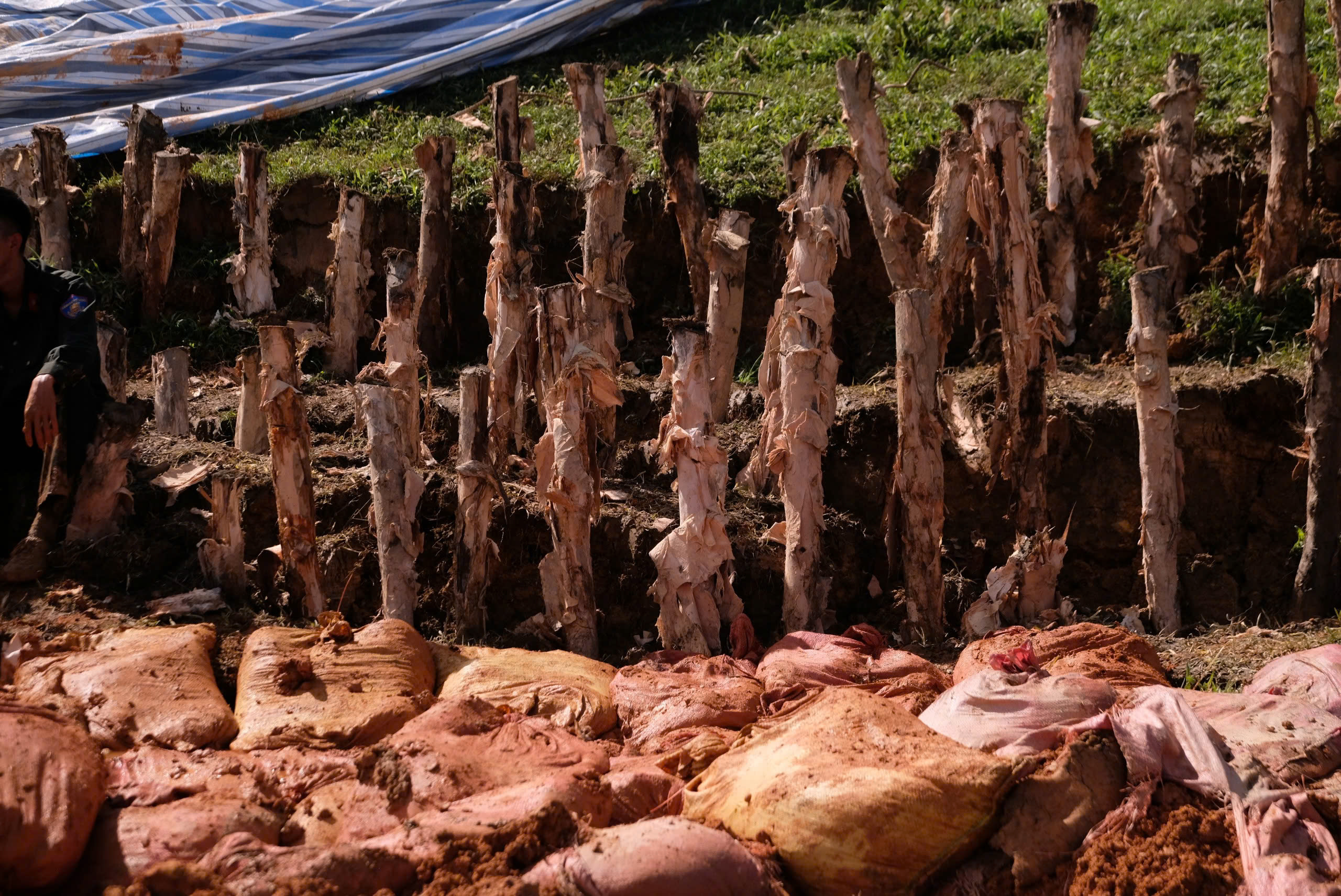 Khẩn cấp triển khai 48 mũi khoan phụt chống thấm thân đập hồ chứa nước Cay An - Ảnh 6.