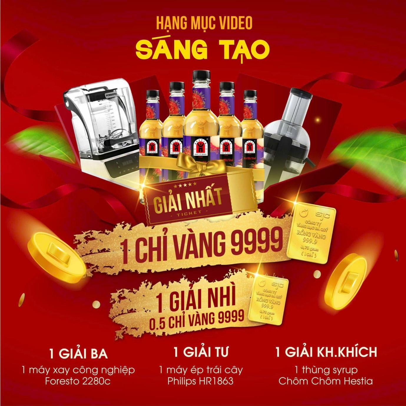 Cơ hội nhận 2 chỉ vàng hấp dẫn từ cuộc thi pha chế cùng syrup Chôm Chôm Hestia- Ảnh 2.
