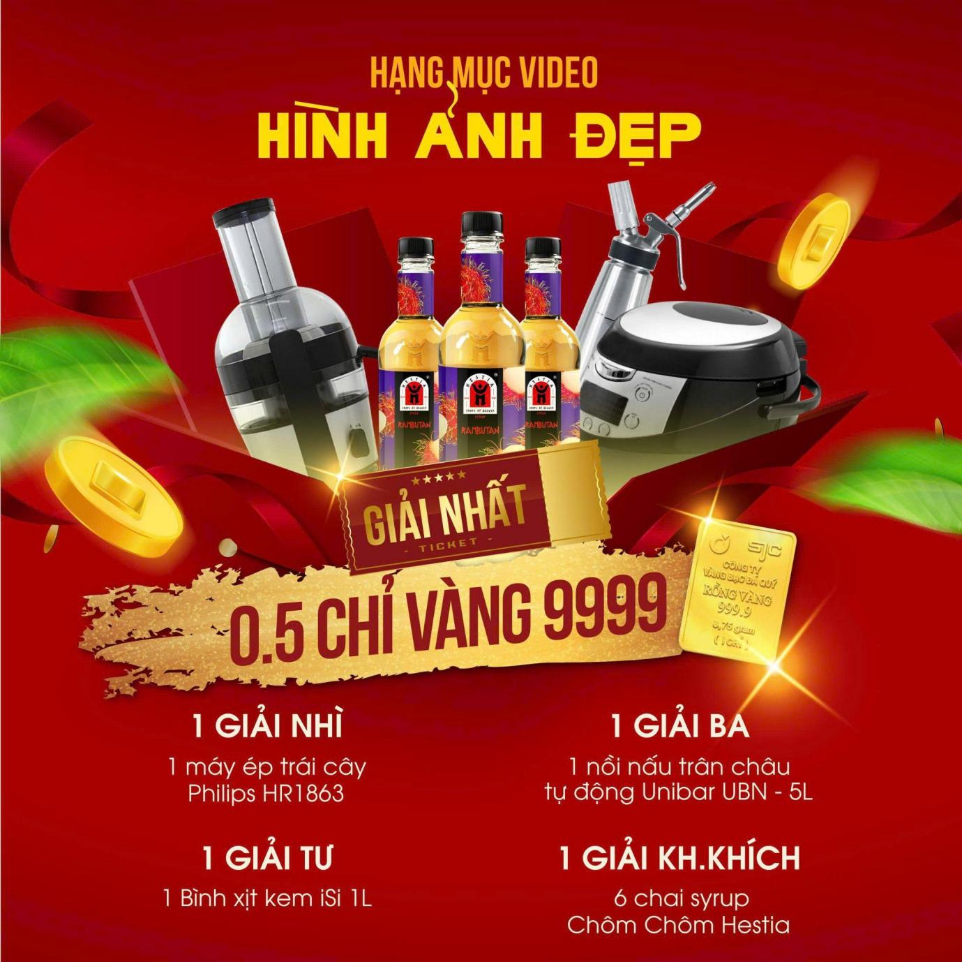 Cơ hội nhận 2 chỉ vàng hấp dẫn từ cuộc thi pha chế cùng syrup Chôm Chôm Hestia- Ảnh 3.